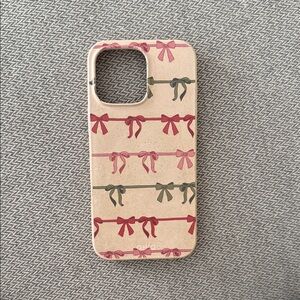 Pela iPhone 16 Pro Max Seashell Holiday Bows Case with Magsafe